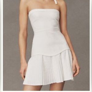 BHLDN TALIA STRAPLESS DROP-WAIST MINI DRESS size medium